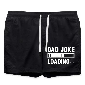 Loading Dad Joke Graphic Tee - Swim Trunks - black - Front - AI Model Male 185 light (185cm)