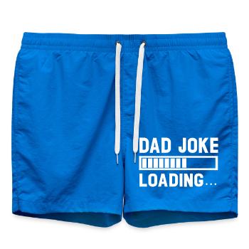 Loading Dad Joke Graphic Tee - Swim Trunks - cobalt blue - Front