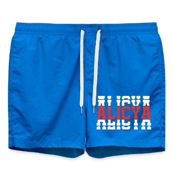 t-shirt Alicya t-shirt idée cadeau texte empilé - Short de bain - cobalt blue - Devant