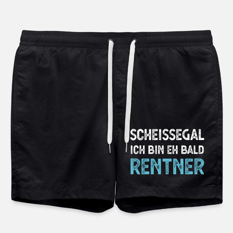 Rentner Ruhestand - Badeshorts - Schwarz