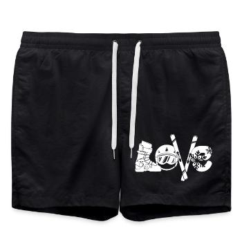 Ski d’hiver Patinage sur glace Hockey sur glace Sports d’hiver - Short de bain - noir - Devant - AI Model Male 185 light (185cm)