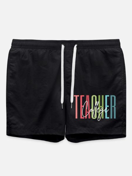College Lehrerin Danke Geschenk - Badeshorts - Schwarz