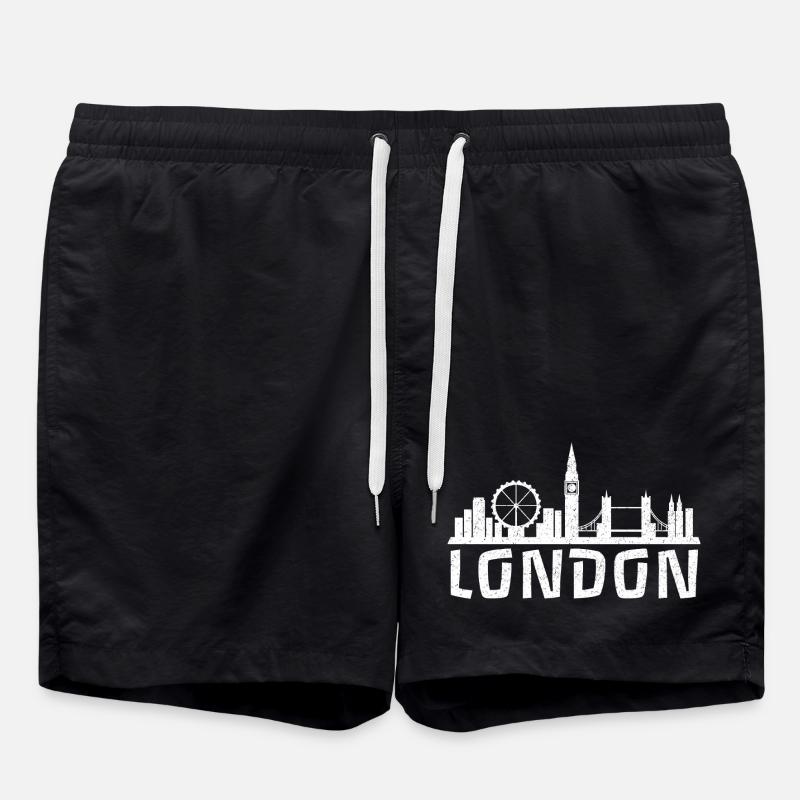 London Calling - Swim Trunks - black
