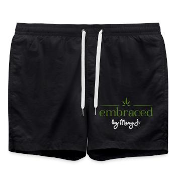 embraced - Badeshorts - Schwarz - Vorne - AI Model Male 185 light (185cm)