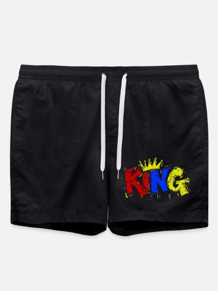 König Bunt - Badeshorts - Schwarz