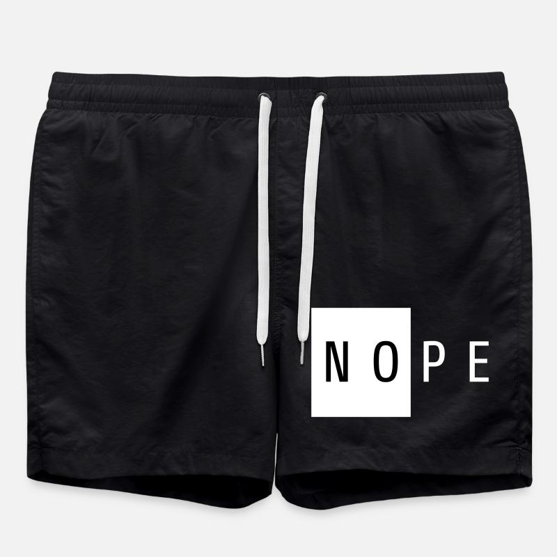 Nope Cadeau Blanc - Short de bain - noir