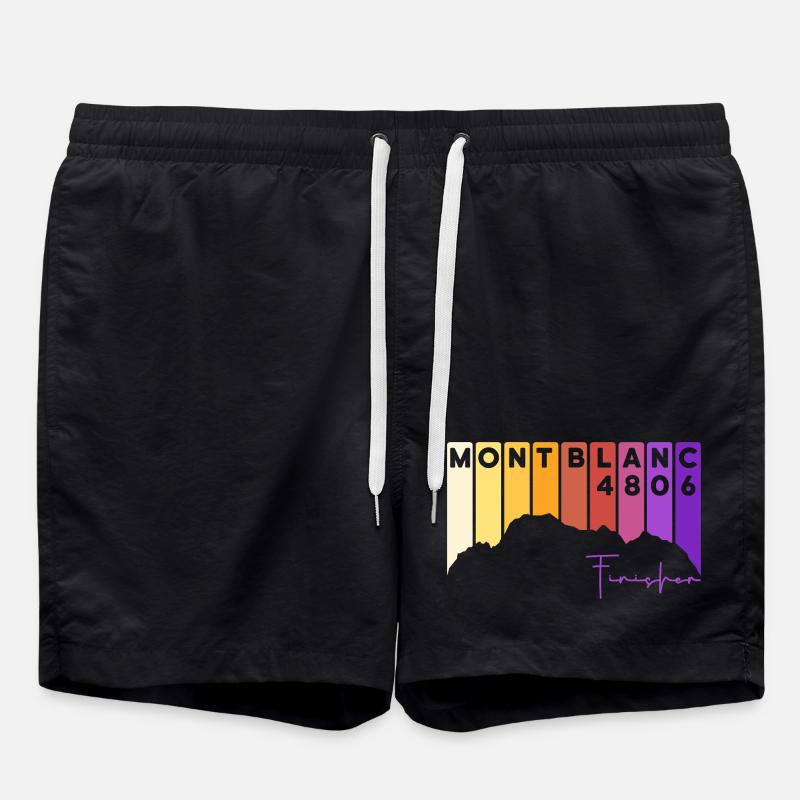 Mont Blanc Finisher Alpiniste Chamonix Montblanc - Short de bain - noir