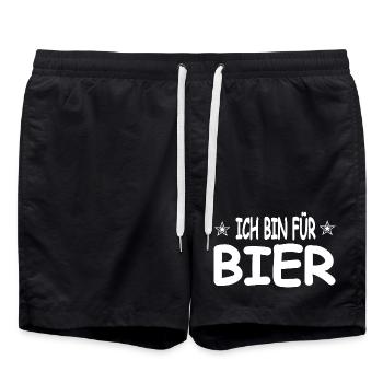 Bière - Short de bain - noir - Devant - AI Model Male 185 light (185cm)