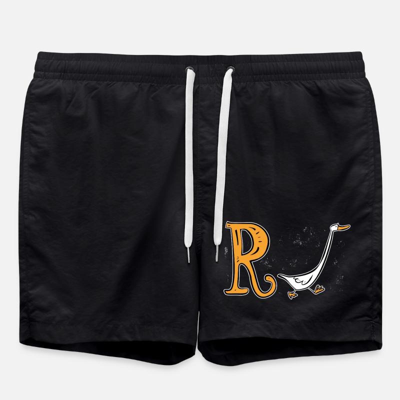 Pension Canard - Retraite - Rente - Short de bain - noir