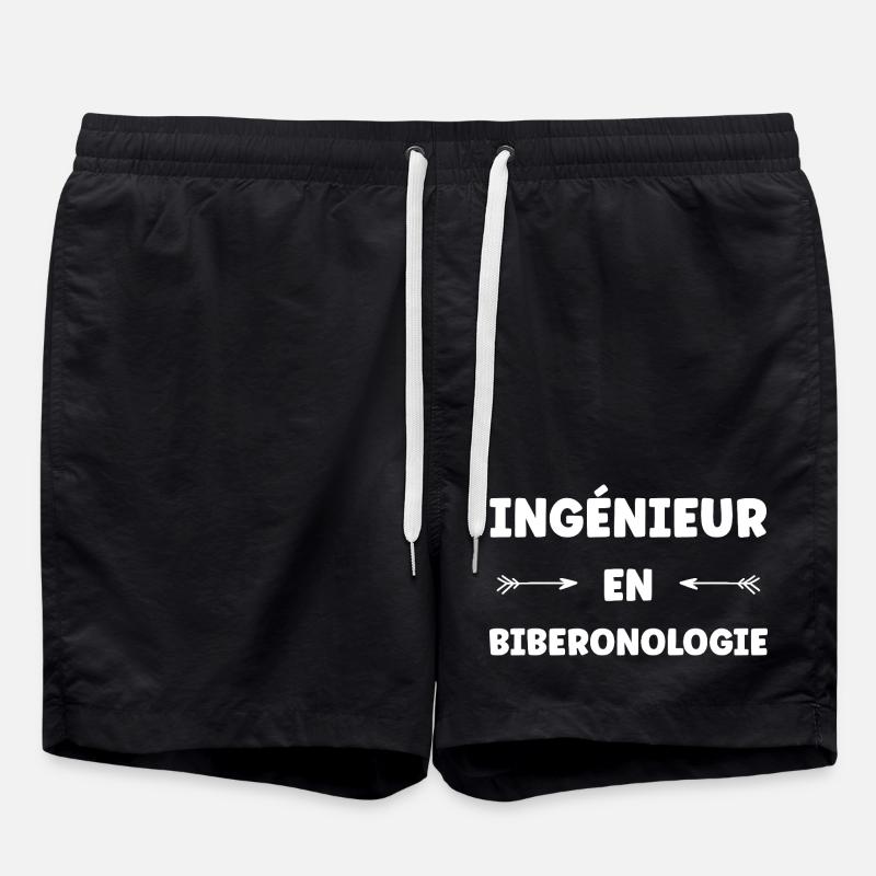 Engineer in bottle care - Swim Trunks - black