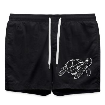 Tortue Tortues - Short de bain - noir - Devant - AI Model Male 185 light (185cm)