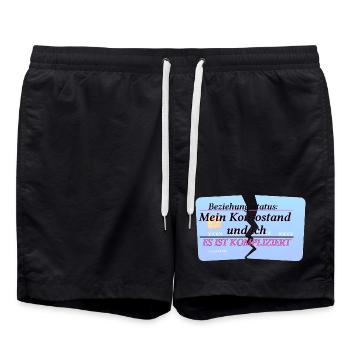 My Account Balance & Me – It's Complicated - Swim Trunks - black - Front - AI Model Male 185 light (185cm)