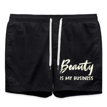 La beauté est mon affaire - Short de bain - noir - Devant - AI Model Male 185 light (185cm)