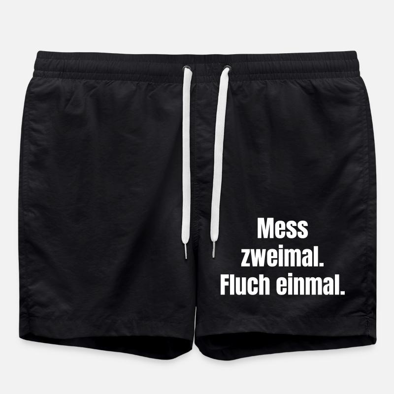 Mesurer deux fois Malédiction - Short de bain - noir