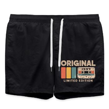 Original 1997 Anniversaire 1997 Cadeau 1997 Retro - Short de bain - noir - Devant - AI Model Male 185 light (185cm)