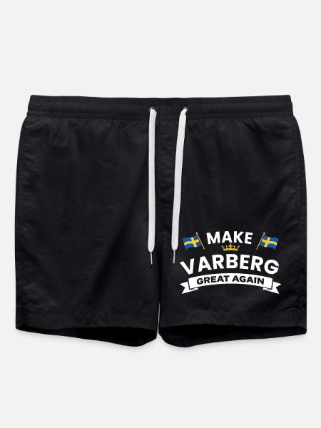 Varberg Pride Banner Emblem - Swim Trunks - black