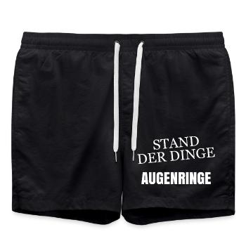 State of affairs Dark circles - Swim Trunks - black - Front - AI Model Male 185 light (185cm)
