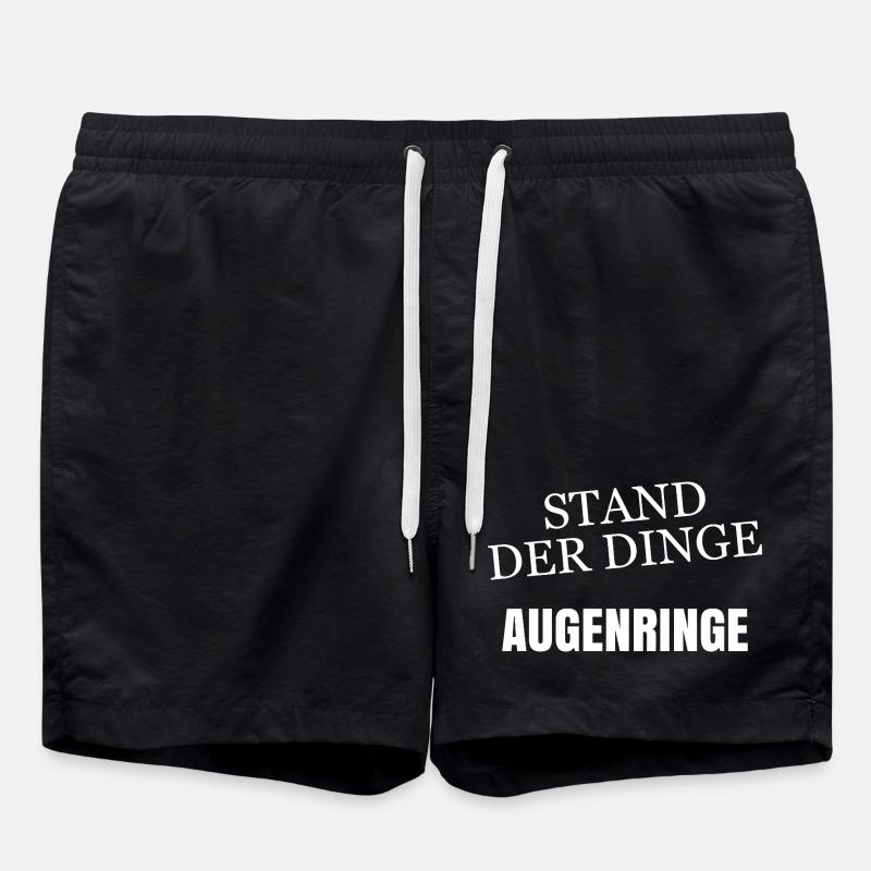 Stand der Dinge Augenringe - Badeshorts - Schwarz