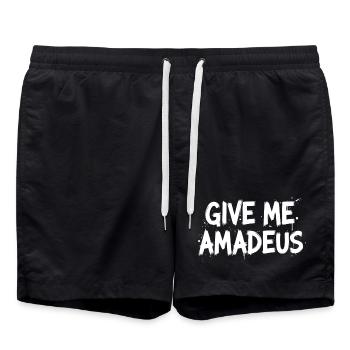Give me Amadeus - Swim Trunks - black - Front - AI Model Male 185 light (185cm)