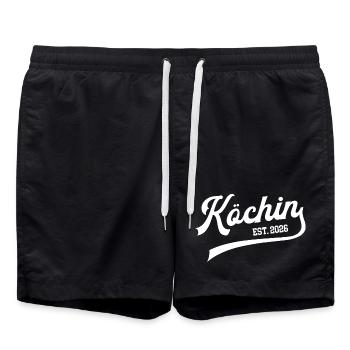 Examen d’apprentissage Cook 2026 Chef Koechin Cuisine - Short de bain - noir - Devant - AI Model Male 185 light (185cm)