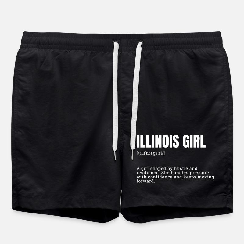 Résilience de l’Illinois Girl Hustle - Short de bain - noir