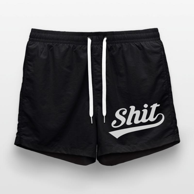 Merde Rétro Script Short de bain