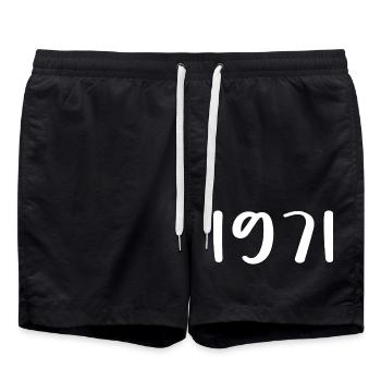 1971 Édition limitée 55e anniversaire 1971 - Short de bain - noir - Devant - AI Model Male 185 light (185cm)