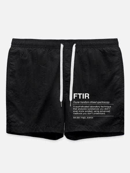 FTIR Spectroscopy Analysis Spectrometer - Swim Trunks - black