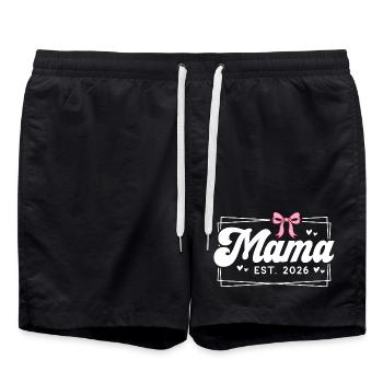 Mama EST 2026 - Short de bain - noir - Devant - AI Model Male 185 light (185cm)