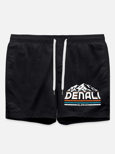 Alaska Denalis National Park - Swim Trunks - black