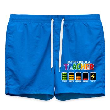 Akkulaufzeit eines Lehrers - Badeshorts - Cobalt blue - Vorne