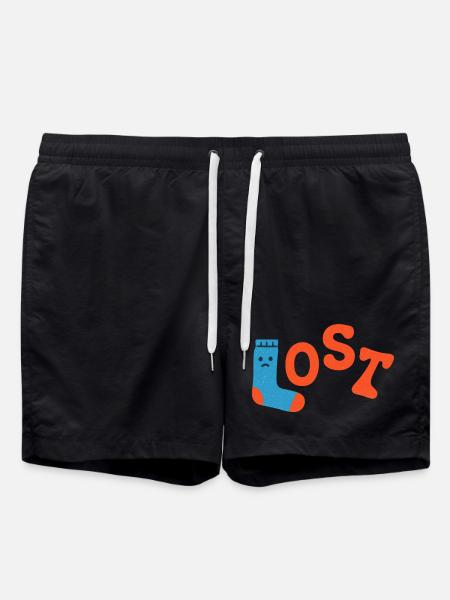 lost sock - Swim Trunks - black