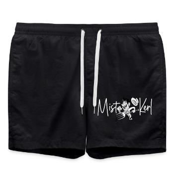 Mistkerl - Badeshorts - Schwarz - Vorne - AI Model Male 185 light (185cm)