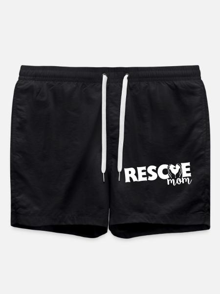 Rescue Mom - Swim Trunks - black