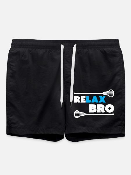Relax Bro Lacrosse - Swim Trunks - black
