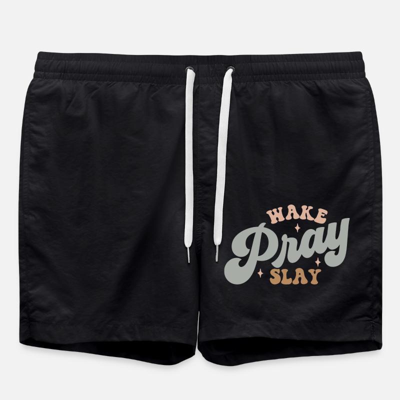 Réveillez, Priez, Tuez - Short de bain - noir