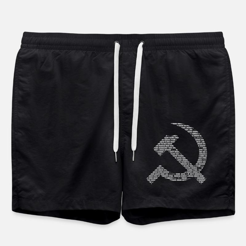 Human Sickle and hammers - Swim Trunks - black