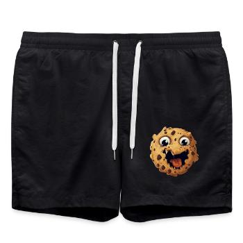 Cookie Sweet Treats Freude - Badeshorts - Schwarz - Vorne - AI Model Male 185 light (185cm)