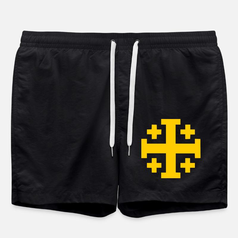 Jerusalem kreuz Jerusalemkreuz - Badeshorts - Schwarz