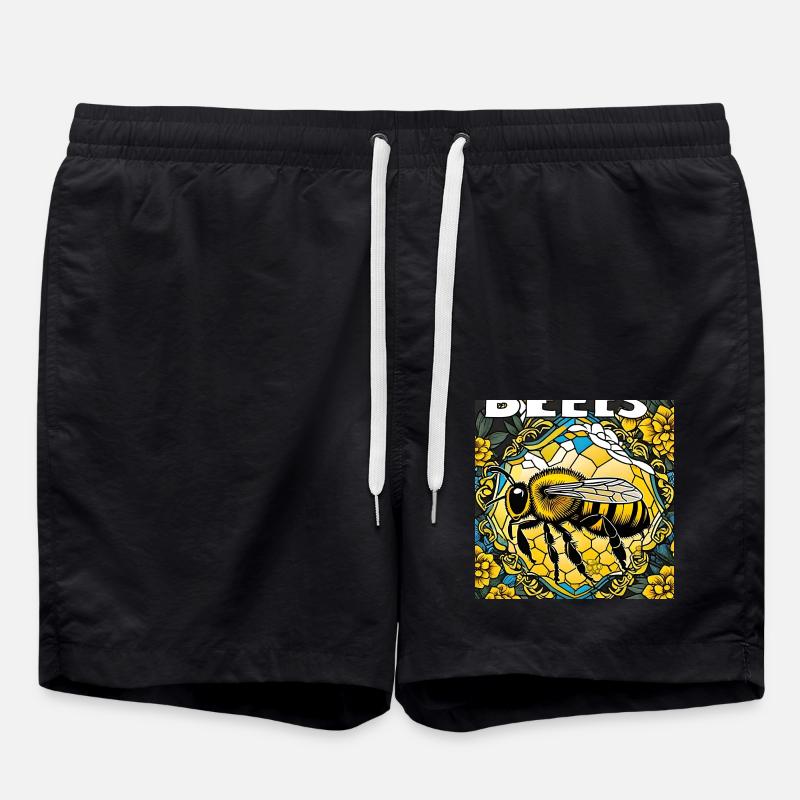 Buzzing Bee - Swim Trunks - black