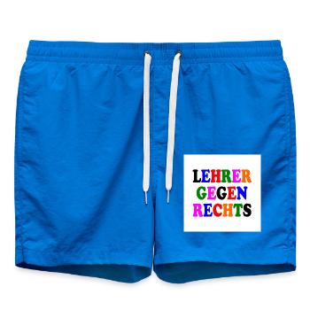 Lehrer gegen rechts - Badeshorts - Cobalt blue - Vorne
