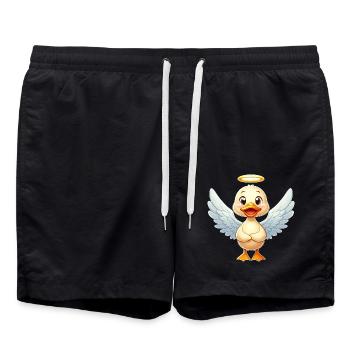 Mignon canard ange Halo - Short de bain - noir - Devant - AI Model Male 185 light (185cm)