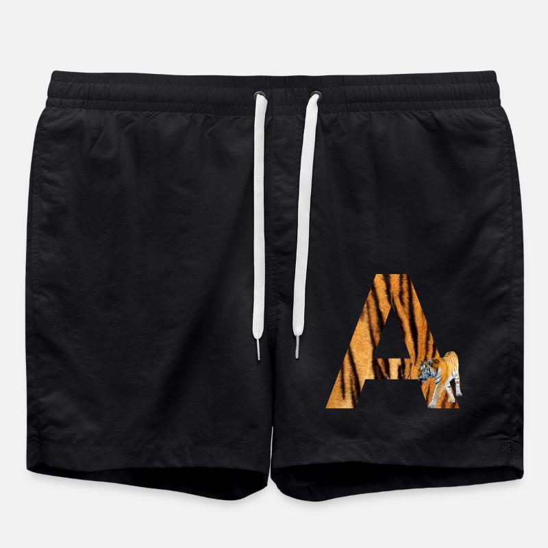 tiger a - Badeshorts - Schwarz
