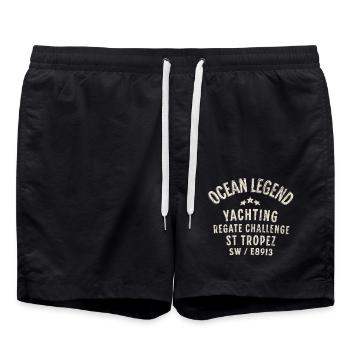 St Tropez regate challenge 1 - Short de bain - noir - Devant - AI Model Male 185 light (185cm)