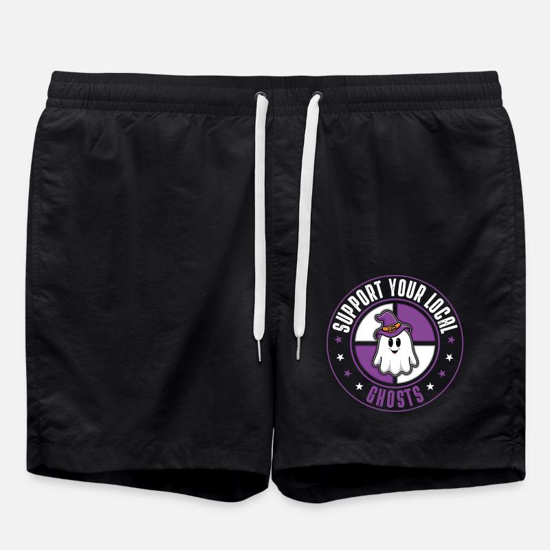 Ghosts - Swim Trunks - black