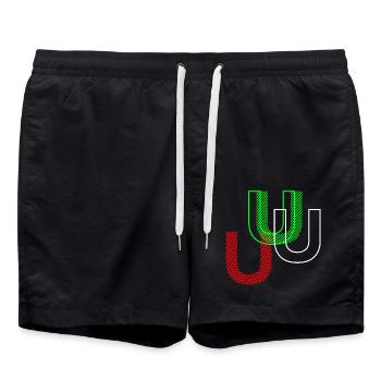 U Neon - Badeshorts - Schwarz - Vorne - AI Model Male 185 light (185cm)