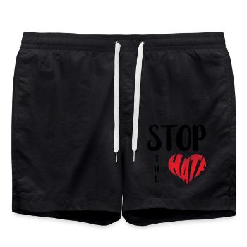 Pas de haine Aversion Stop Haine Anti Haine - Short de bain - noir - Devant - AI Model Male 185 light (185cm)