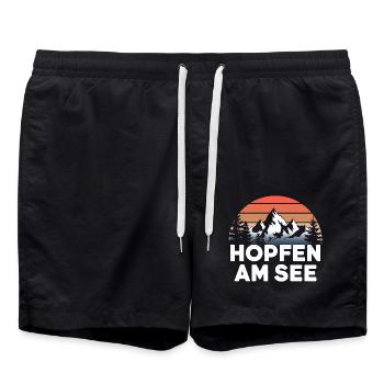 Hopfen am See Montagnes Vacances Randonnée - Short de bain - noir - Devant - AI Model Male 185 light (185cm)