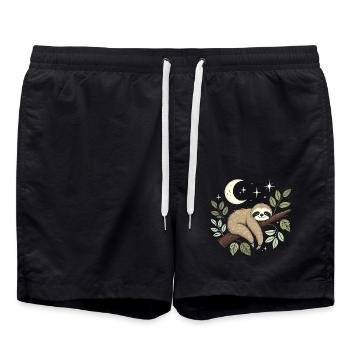 Conception de chemise de nuit confortable pour paresseux - Short de bain - noir - Devant - AI Model Male 185 light (185cm)