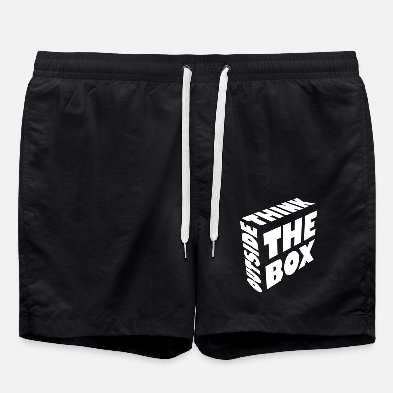 Think outside the box - Swim Trunks - black